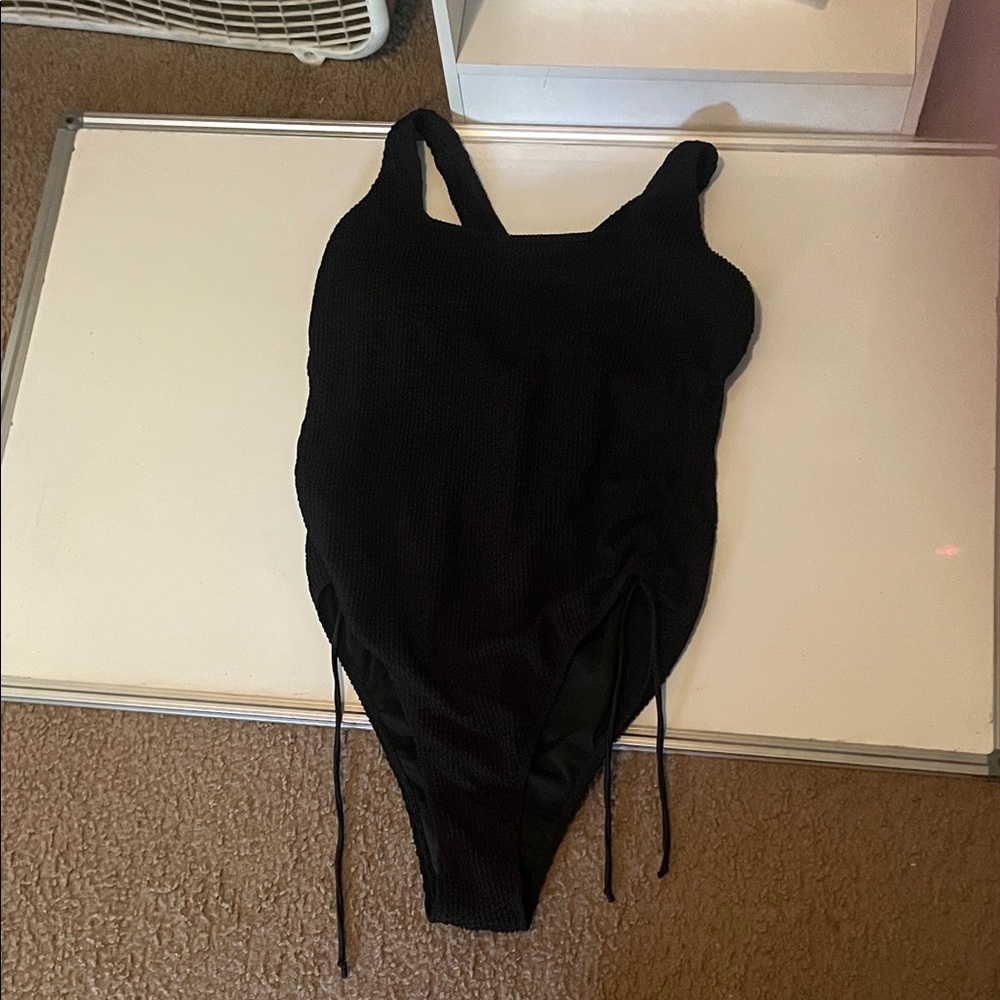 SHEIN Black One Piece Swimsuit